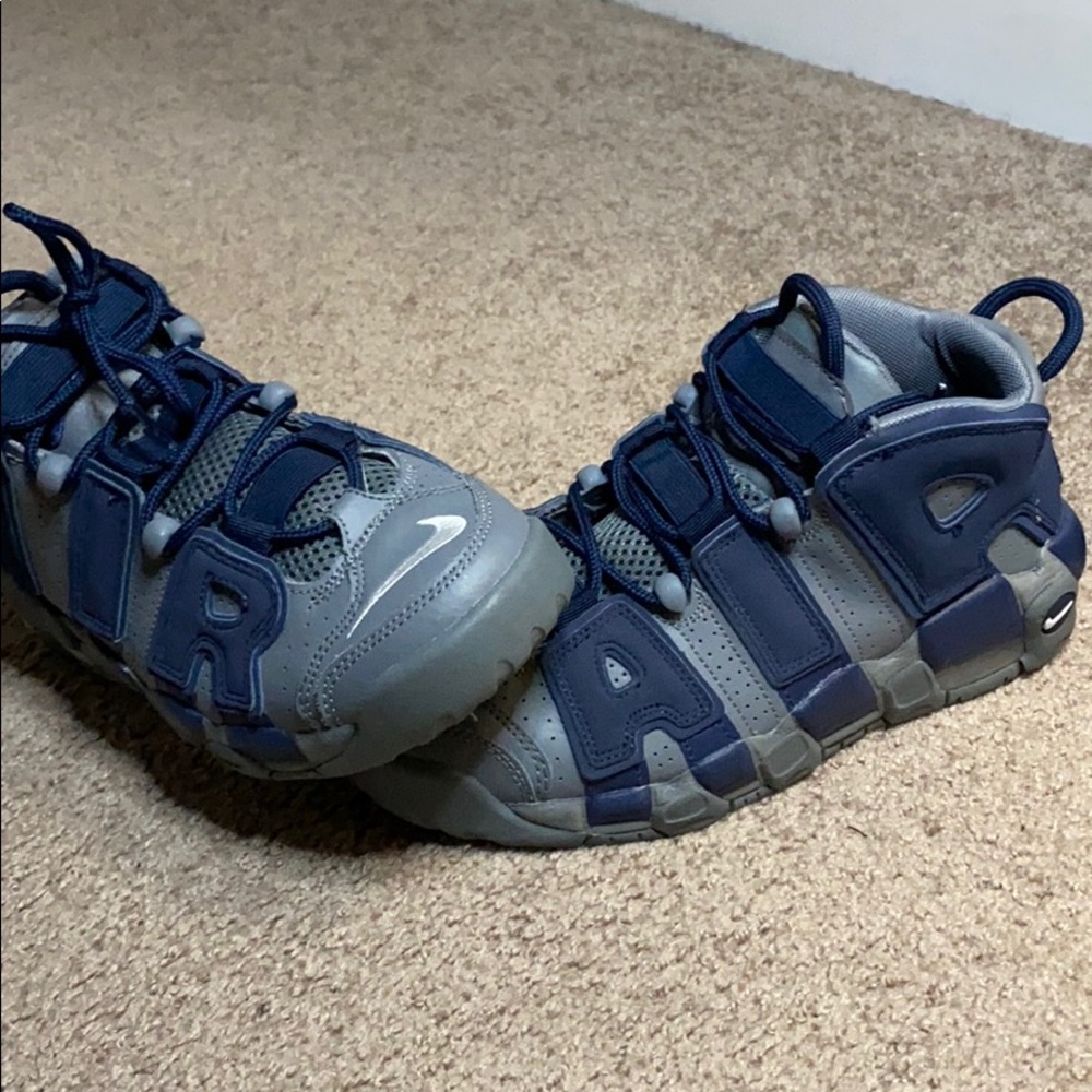 Nike Air uptempo grey/navy blue